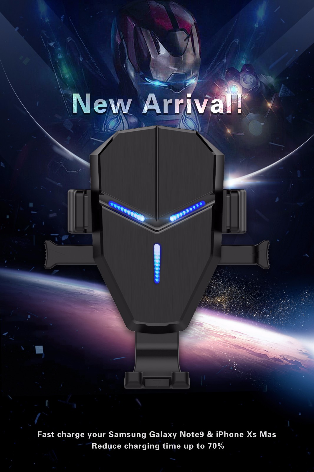 015 鋼鐵俠 車載無線充支架 015 鋼鐵俠 車載無線充支架