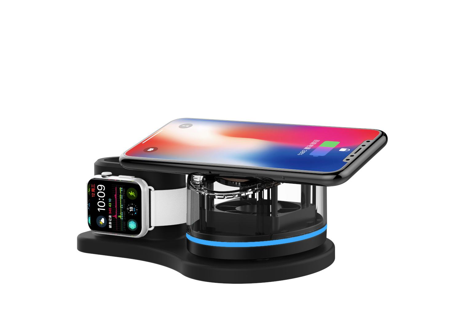 KW-019 手機(jī)、手表、耳機(jī) 多功能無(wú)線充