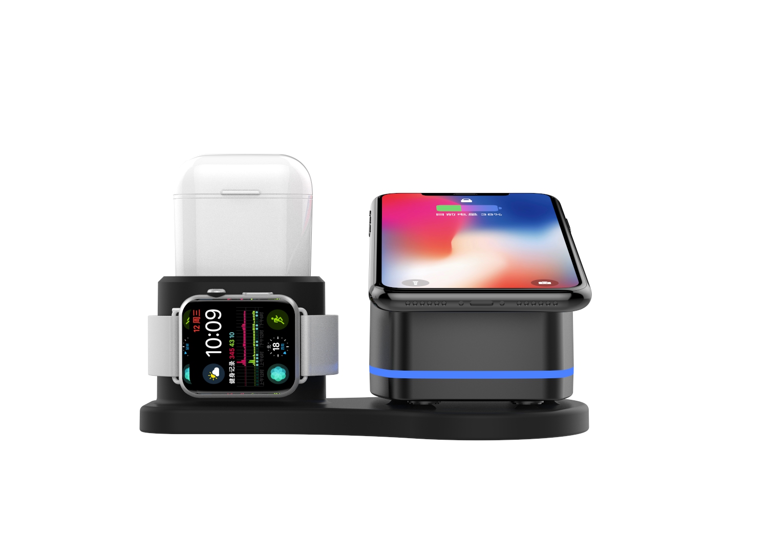 KW-019 手機(jī)、手表、耳機(jī) 多功能無(wú)線充