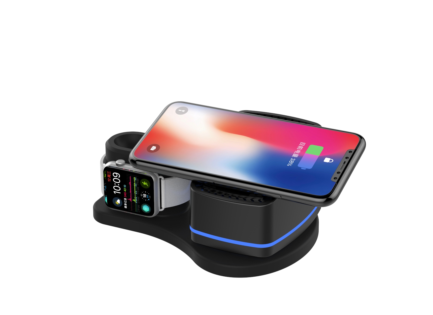 KW-019 手機(jī)、手表、耳機(jī) 多功能無(wú)線充